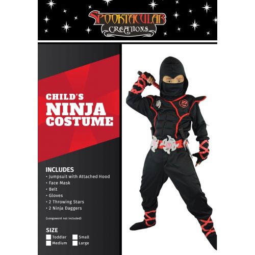  Spooktacular Creations Boys Ninja Deluxe Costume for Kids