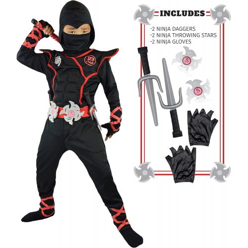  Spooktacular Creations Boys Ninja Deluxe Costume for Kids