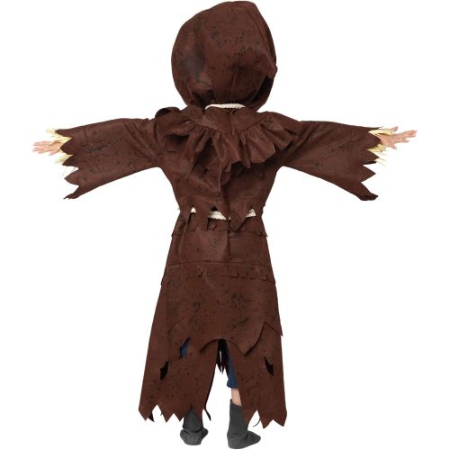  Spooktacular Creations Scary Scarecrow Pumpkin Bobble Head Costume w/Pumpkin Halloween Mask for Kids Role-Playing