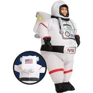 할로윈 용품Spooktacular Creations Full Body NASA Astronaut Inflatable Costume with LED Light - Medium Child Unisex 7-10 yrs