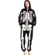 Spooktacular Creations Adult Unisex Skeleton Plush Pajamas Onesie