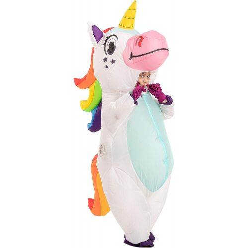  할로윈 용품Spooktacular Creations Child Unisex Unicorn Full Body Inflatable Costume