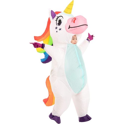  할로윈 용품Spooktacular Creations Child Unisex Unicorn Full Body Inflatable Costume