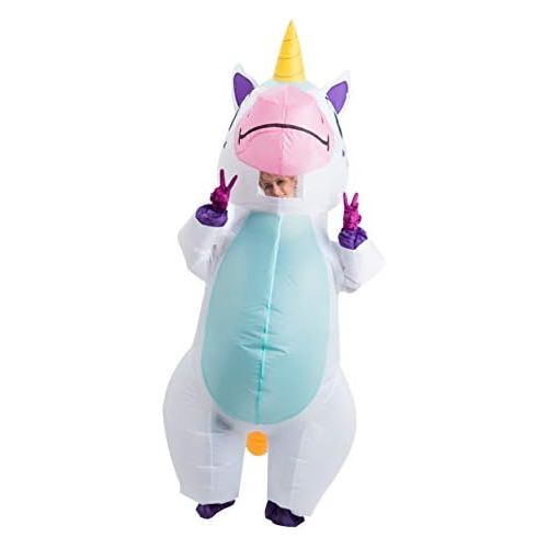  할로윈 용품Spooktacular Creations Inflatable Costume Unicorn Full Body Unicorn Air Blow-up Deluxe Halloween Costume - Adult Size