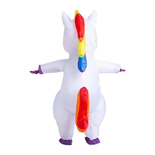  할로윈 용품Spooktacular Creations Inflatable Costume Unicorn Full Body Unicorn Air Blow-up Deluxe Halloween Costume - Adult Size