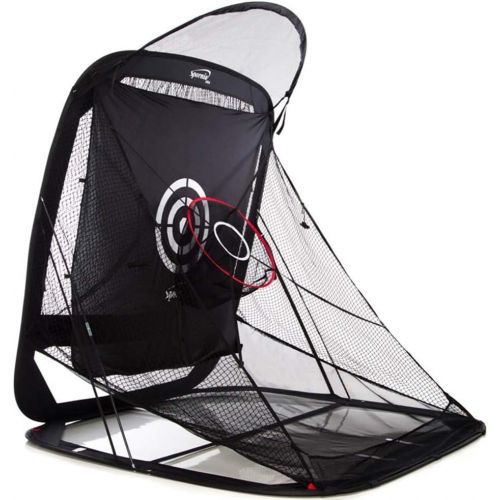  [아마존베스트]Spornia Spg-7 Golf Practice Net - Automatic Ball Return System w/Target Sheet, Two Side Barrier