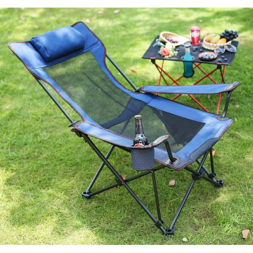  Sport Seatopia Oversize Camping Chair Reclining Lounge Folding Portable Chair All mesh, for Patios, Outdoors