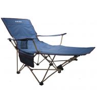 Sport Khore Automaticly Adjustable Recliner Folding Camping Chair with Footrest (Blue)