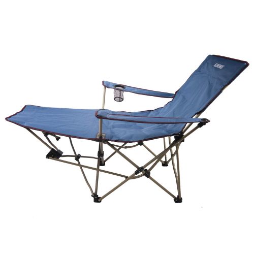  Sport Khore Automaticly Adjustable Recliner Folding Camping Chair with Footrest (Blue)