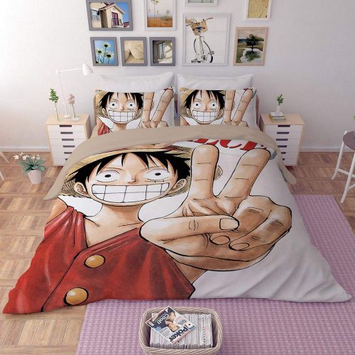  Sport Do 3D One Piece Bedding Sets Reversible 3 Pieces Soft Breathable Japanese Anime Duvet Cover Set for Kids Boys Teens,Twin/Full/Queen/King Size