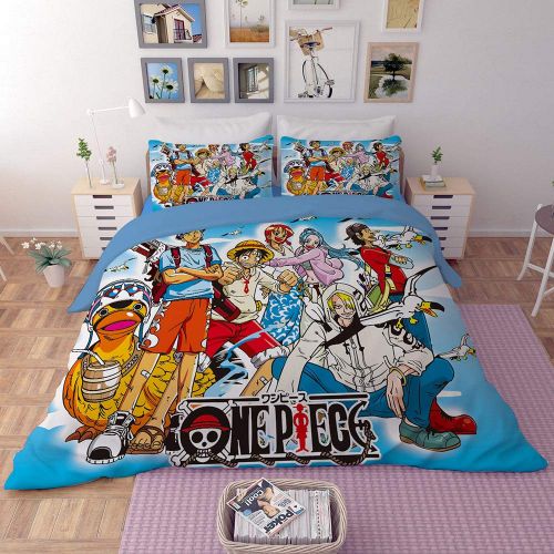  Sport Do 3D One Piece Bedding Sets Reversible 3 Pieces Soft Breathable Japanese Anime Duvet Cover Set for Kids Boys Teens,Twin/Full/Queen/King Size