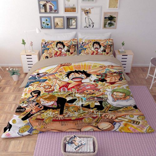  Sport Do 3D One Piece Bedding Sets Reversible 3 Pieces Soft Breathable Japanese Anime Duvet Cover Set for Kids Boys Teens,Twin/Full/Queen/King Size