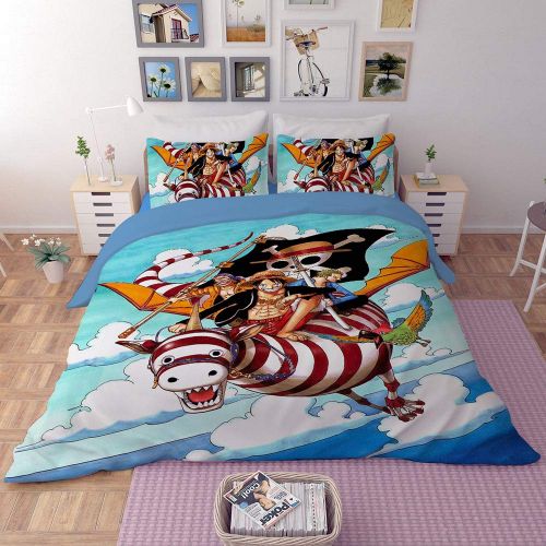  Sport Do 3D One Piece Bedding Sets Reversible 3 Pieces Soft Breathable Japanese Anime Duvet Cover Set for Kids Boys Teens,Twin/Full/Queen/King Size