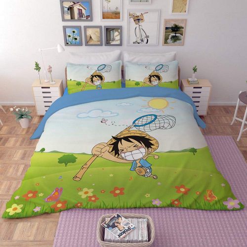  Sport Do 3D One Piece Bedding Sets Reversible 3 Pieces Soft Breathable Japanese Anime Duvet Cover Set for Kids Boys Teens,Twin/Full/Queen/King Size