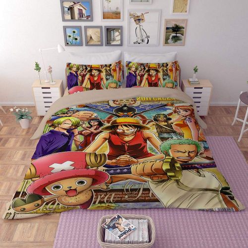  Sport Do 3D One Piece Bedding Sets Reversible 3 Pieces Soft Breathable Japanese Anime Duvet Cover Set for Kids Boys Teens,Twin/Full/Queen/King Size