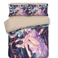 Sport Do Hatsune Miku Children Bedding Set and Pillowcase Twin - Cartoon Duvet Cover Set Girls Gift Princess Home Decoration Lovely Design Many Options Twin 3PC