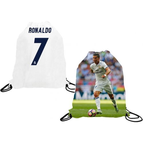  Sport Fans Edge Cristiano Ronaldo Jersey Style Picture T-Shirt Kids Gift Set Youth Sizes Soccer Backpack Gift Packaging