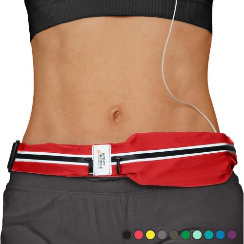  [아마존 핫딜]  [아마존핫딜]Sport2people Sport2People Running Belt USA Patented - Hands-Free Workout Fanny Pack - iPhone X 6 7 8 Plus Buddy Pouch for Runners - Freerunning Reflective Waist Pack Phone Holder - Fitness Gear