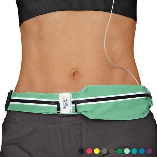  [아마존 핫딜] [아마존핫딜]Sport2people sport2people Running Belt USA Patented - Hands-Free Workout Fanny Pack - iPhone X 6 7 8 Plus Buddy Pouch for Runners - Freerunning Reflective Waist Pack Phone Holder - Fitness Gear