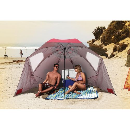  [아마존베스트]Sport-Brella XL Vented SPF 50+ Sun and Rain Canopy Umbrella for Beach and Sports Events (9-Foot)