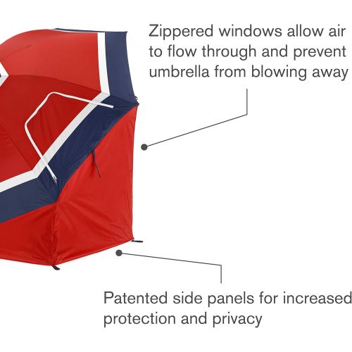  Sport-Brella Premiere UPF 50+ Umbrella Shelter for Sun and Rain Protection (8-Foot)