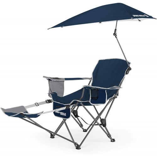  Sport-Brella 3-Position Recliner Chair with Removable Umbrella and Footrest