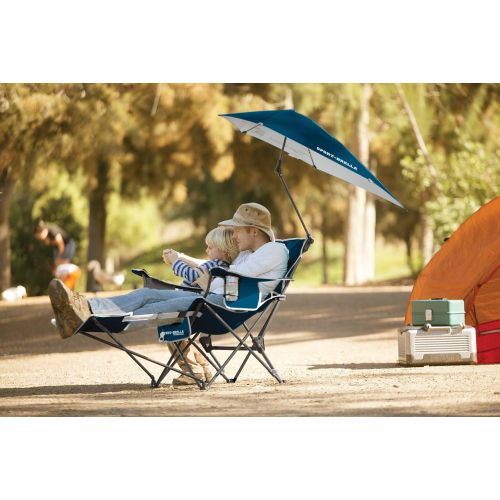  Sport-Brella 3-Position Recliner Chair with Removable Umbrella and Footrest