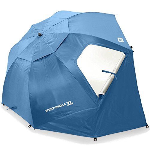  Sport-Brella XL Vented SPF 50+ Sun and Rain Canopy Umbrella for Beach and Sports Events (9-Foot)