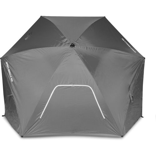  Sport-Brella Ultra SPF 50+ Angled Shade Canopy Umbrella for Optimum Sight Lines at Sports Events (8-Foot)