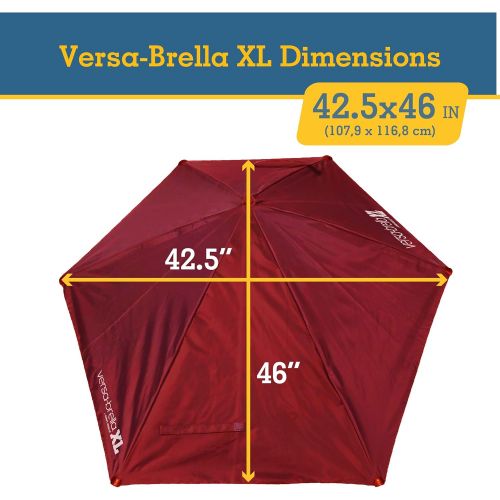  Sport-Brella Versa-Brella SPF 50+ Adjustable Umbrella with Universal Clamp