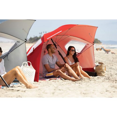  Sport-Brella Premiere UPF 50+ Umbrella Shelter for Sun and Rain Protection (8-Foot)