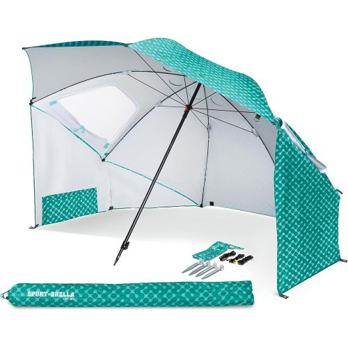  Sport-Brella Vented SPF 50+ Sun and Rain Canopy Umbrella for Beach and Sports Events (8-Foot)