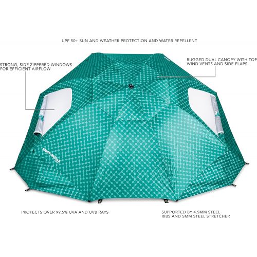  Sport-Brella Vented SPF 50+ Sun and Rain Canopy Umbrella for Beach and Sports Events (8-Foot)