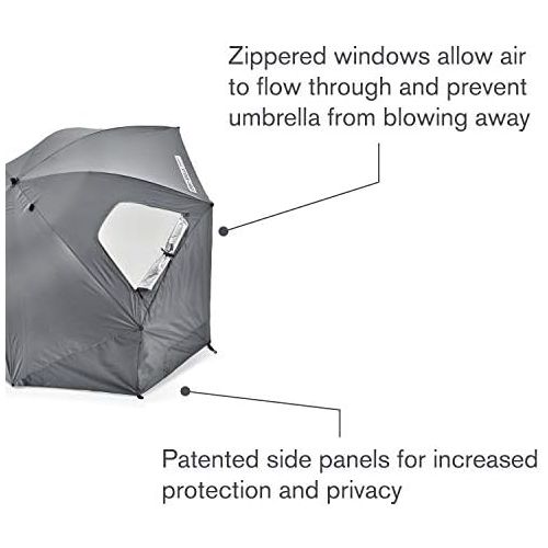  Sport-Brella Premiere XL UPF 50+ Umbrella Shelter for Sun and Rain Protection (9-Foot)