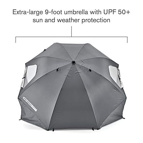  Sport-Brella Premiere XL UPF 50+ Umbrella Shelter for Sun and Rain Protection (9-Foot)