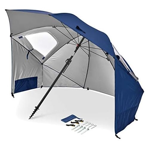  Sport-Brella Premiere UPF 50+ Umbrella Shelter for Sun and Rain Protection (8-Foot)