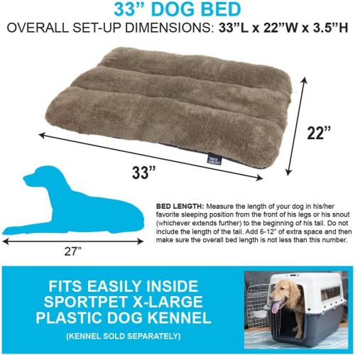  SportPet Designs Waterproof Pet Bed - Fits SportPet Plastic Dog Kennel