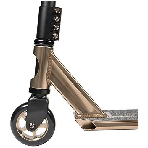  SportPlus Stunt/Freestyle Scooter Pro, eloxierter Aluminiumrahmen, ABEC 9 Kugellager,4-Fach verschraubte Lenkerklemme, 100mm PU-Wheels mit ALU Kern, TPR Handgriffe, geprueft nach EN