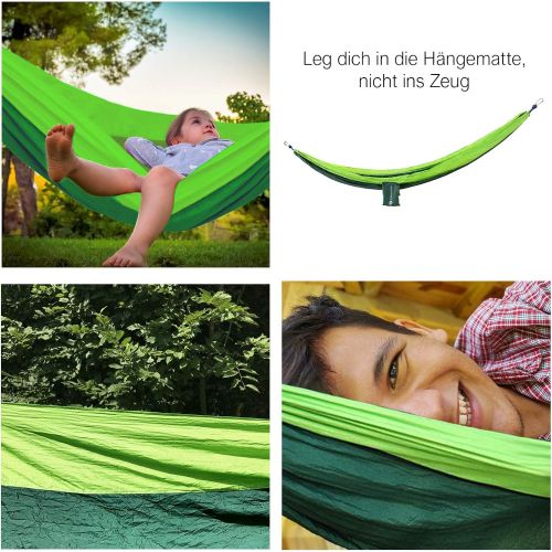  Besuchen Sie den Sportastisch-Store SPORTATSISCH Ultraleichte Hangematte Outdoor Cozy Dozy“ fuer Reise Camping Trekking Strand bis 300kg, Atmungsaktiv & Schnelltrocknend Fallschirm Nylon, bis zu 3 Jahren Garantie fuer