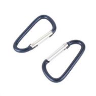 Sporter Camping Aluminium Alloy D Ring Shaped Bag Carabiner Hook Dark Blue 2 Pcs by Unique Bargains