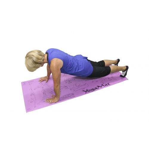  Sportime Youth Yoga Mat with Pose Images, 24 x 68
