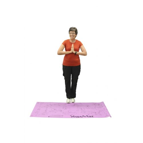  Sportime Youth Yoga Mat with Pose Images, 24 x 68