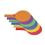 Sportime Global Games Paddle - 8 x 13 1/2 - Set of 6 Paddles - 6 Colors - Balls Sold Separately