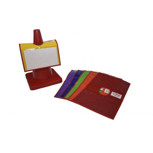  Sportime Shoulder Folders, 8 x 11 Inches, Set of 6, Assorted Colors - 030846