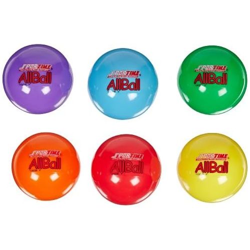  [아마존베스트]Sportime Multi-Purpose Inflatable All-Balls, 4 Inches, Set of 6