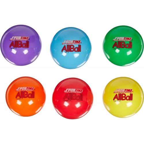  [아마존베스트]Sportime Multi-Purpose Inflatable All-Balls, 4 Inches, Set of 6
