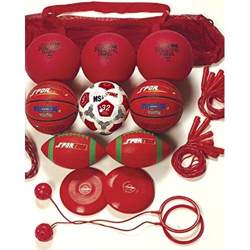  Sportime Recess Pack, Red, Grade 4, Set of 20 - 1281822