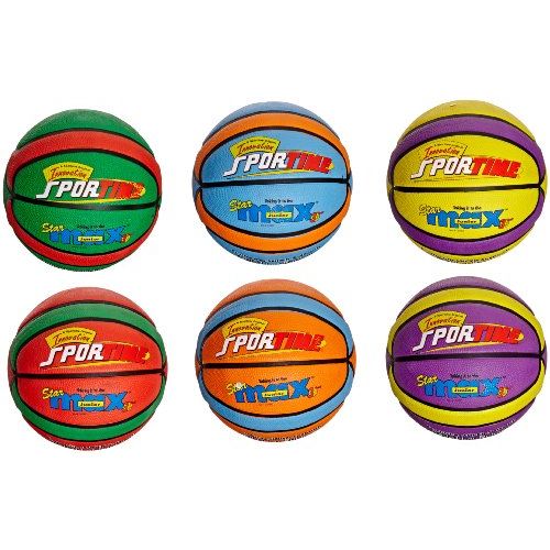  SportimeMax Junior 27-12 in Star Basketballs, Set of 6