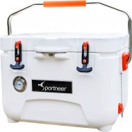 Sportneer 25 Quart Cooler Ice Chest with Built-in Thermometer for Road Trip, Camping, Picnic, BBQ, Fishing, Hunting, Bear Resistant and Zero Leakage