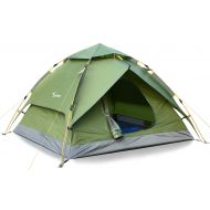 Sportneer Camping Tent 2-3 Person Hydraulic Automatic Instant Pop Up Tent Waterproof Outdoor Camping Hiking Hunting Adventure Travel Beach Tents for Family Groups,Quick and Easy Se